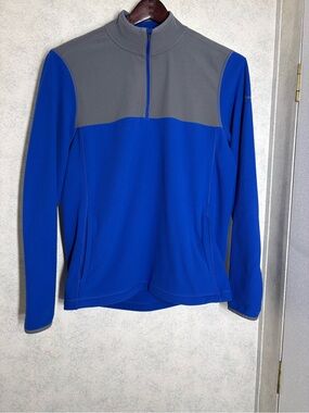 Under Armour•1/4 ZipPullover •Cold Gear•Performance•Fleece•LG/G•Blue & Grey